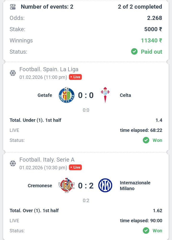 Winning Slip 6