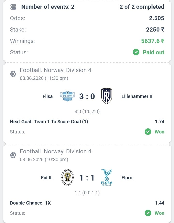 Winning Slip 9